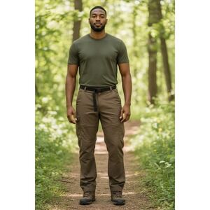 Ultimate Terrain Convertible Zip Off Pants Men's 2XL Beige Hiking Lightweight